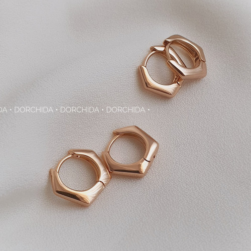 گوشواره پنج ضلعی کوچک ژوپینگ | گوشواره زنانه | Juping Pentagon Earring | درچیدا اکسسوری
