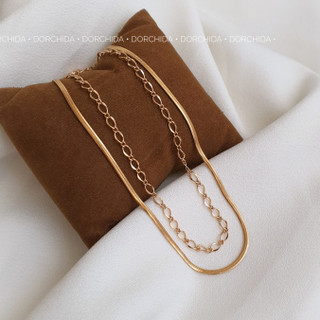 گردنبند ماری و زنجیری ژوپینگ | گردنبند زنانه | Juping Chain Necklace | درچیدا اکسسوری