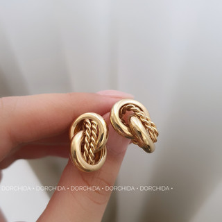 گوشواره طرح زارا گره پیچ | گوشواره زنانه | Zara Knot Earring | درچیدا اکسسوری